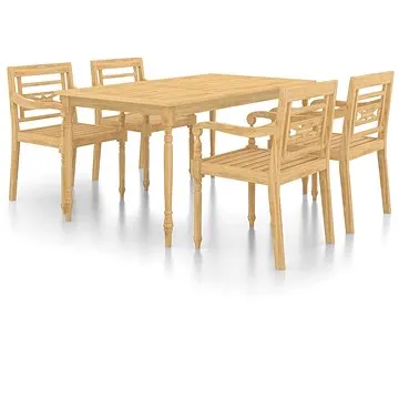 SHUMEE Set zahradního nábytku 5dílný teak 3087039 (3087039)