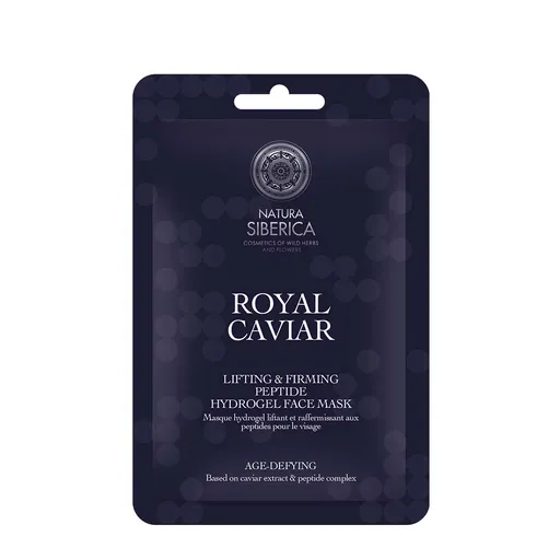Natura Siberica Liftingová a zpevňující peptidová hydrogelová pleťová maska Royal Caviar (Peptide Hydrogel Face Mask) 1 ks