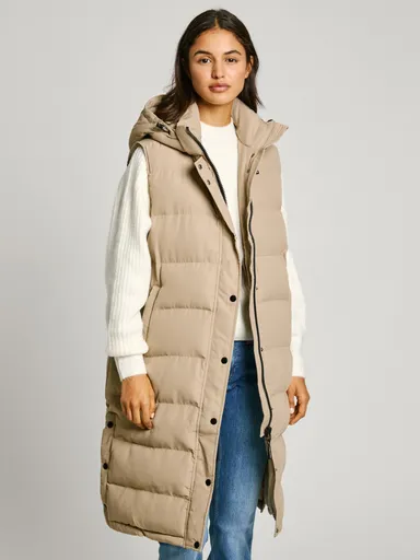 Pepe Jeans dámská béžová vesta PL402439833 XS