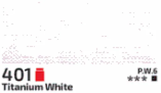 Akrylová barva Rosa 75ml – 401 titanium white