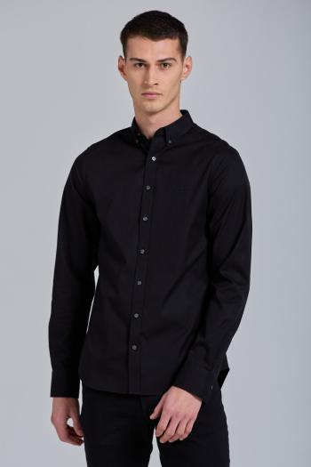 KOŠILE GANT SLIM PINPOINT OXFORD CLU BD BLACK