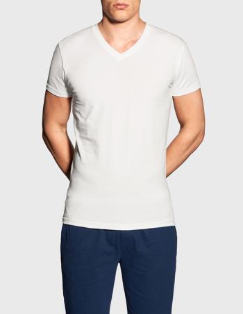 SPODNÍ PRÁDLO GANT V-NECK T-SHIRT PREMIUM COTTON WHITE
