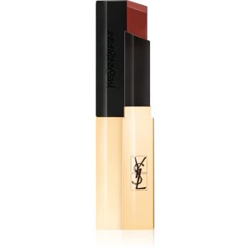 Yves Saint Laurent Rouge Pur Couture The Slim tenká matující rtěnka s koženým efektem odstín 416 Psychic Chili 2,2 g