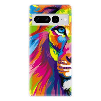 Odolné silikonové pouzdro iSaprio - Rainbow Lion - Google Pixel 7 Pro 5G