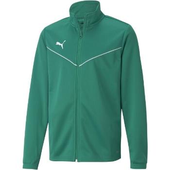 Puma TEAMRISE TRAINING POLY JACKET Chlapecká mikina, zelená, velikost