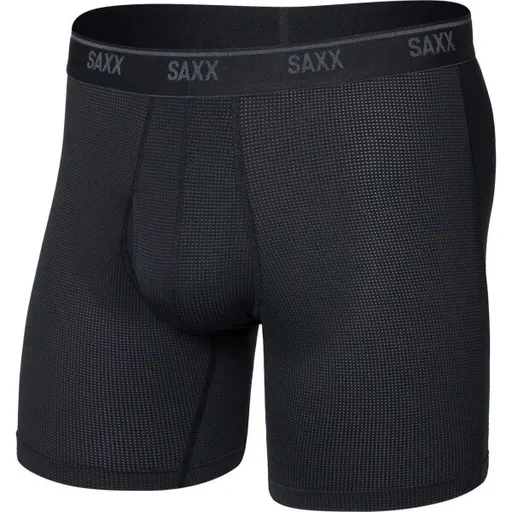 SAXX QUEST QUICK-DRY MESH BOXER BRIEF FLY Funkční boxerky, černá, velikost