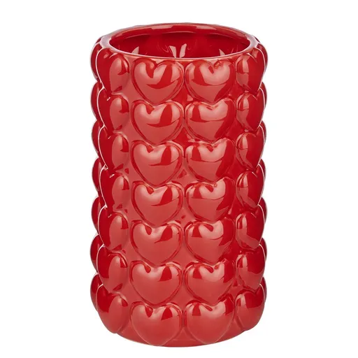 STATEMENT Váza srdce 18 cm - červená