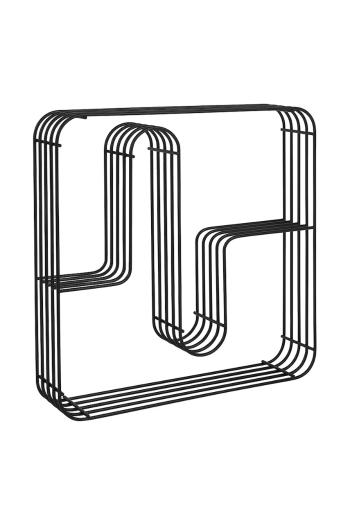 Nástenná polica AYTM Curva čierna farba