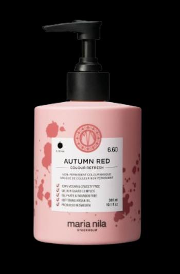 MARIA NILA Colour Refresh Autumn Red vyživujúca maska ​​bez permanentných farebných pigmentov 6.60, 300 ml