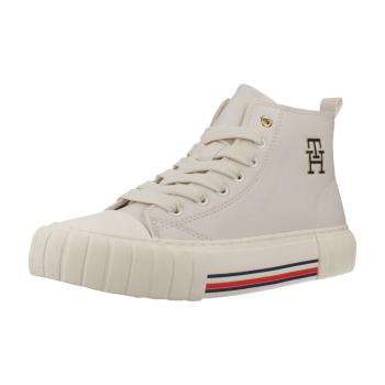 Tommy Hilfiger  HIGH TOP LACE-UP SNEAKER  Čižmy Biela