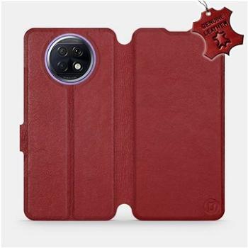 Flip pouzdro na mobil Xiaomi Redmi Note 9T 5G - Tmavě červené - kožené -   Dark Red Leather (5903516625727)