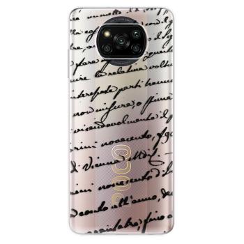 Odolné silikonové pouzdro iSaprio - Handwriting 01 - black - Xiaomi Poco X3 Pro / X3 NFC