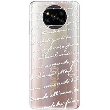 iSaprio Handwriting 01 pro white pro Xiaomi Poco X3 Pro / X3 NFC (hawri01w-TPU3-pX3pro)