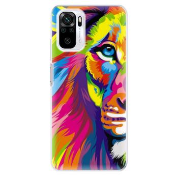 Odolné silikonové pouzdro iSaprio - Rainbow Lion - Xiaomi Redmi Note 10 / Note 10S