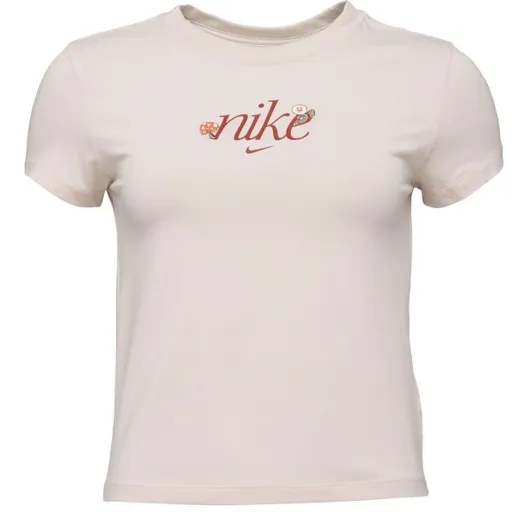 Nike SPORTSWEAR CHILL KNIT Dámské tričko, béžová, velikost