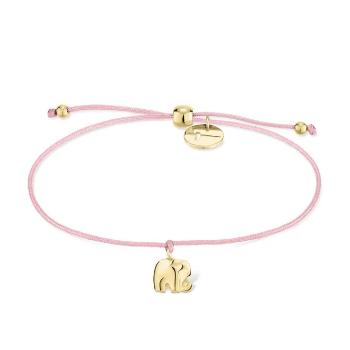 Tamaris Šňůrkový náramek pro štěstí s přívěskem slona Little Elephant TJ-0599-B-17