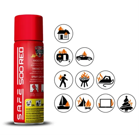Hasicí sprej SAFE 500 RED 500ml pěnový