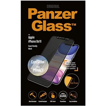 PanzerGlass Edge-to-Edge Privacy pro Apple iPhone XR/11 černé s CamSlider (P2668)