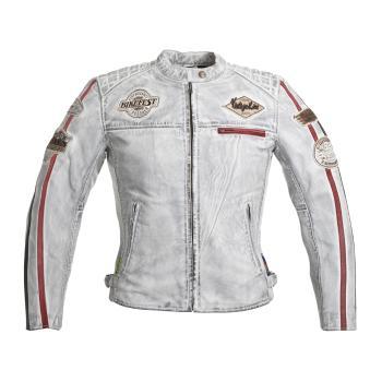 Dámská kožená moto bunda W-TEC Sheawen Lady White  3XL  bílá