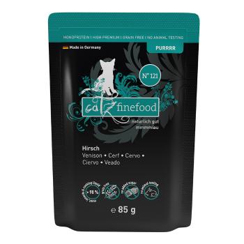 catz finefood Purrrr tasakos gazdaságos csomag 24 x 85 g - No. 121 szarvas