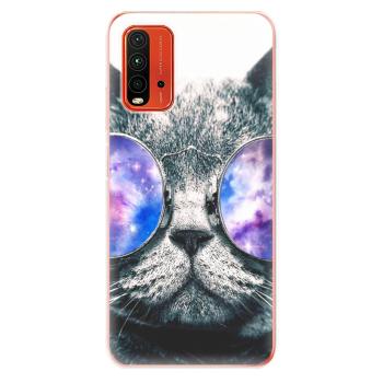 Odolné silikonové pouzdro iSaprio - Galaxy Cat - Xiaomi Redmi 9T