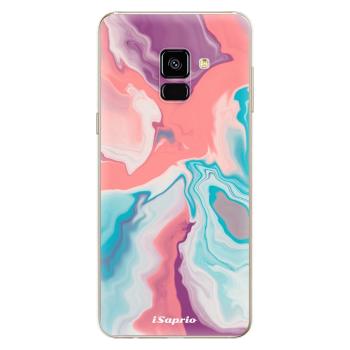 Odolné silikonové pouzdro iSaprio - New Liquid - Samsung Galaxy A8 2018