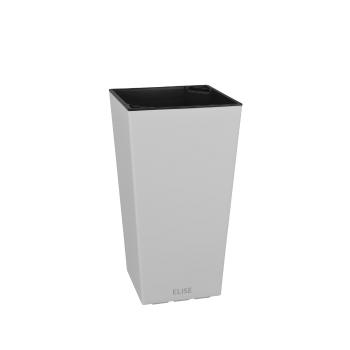 Gardenico Ghiveci flori Elise alb mat, 20 x 36 cm, alb, 20 cm