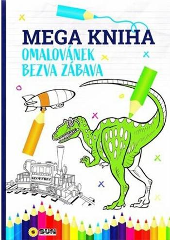 Mega kniha omalovánek-Modrá