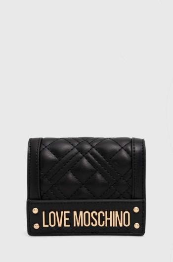 Peněženka Love Moschino černá barva, JC5601PP1LLA0000