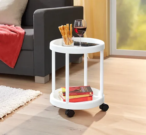Die moderne Hausfrau Odkládací stolek s kolečky