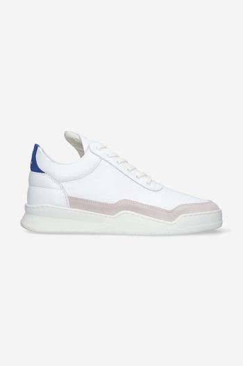 Kožené sneakers boty Filling Pieces Low Top Ghost bílá barva, 10120631925