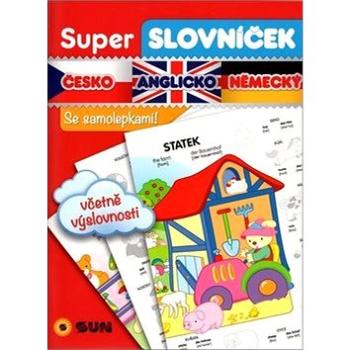 Super slovníček česko anglicko německý: Se samolepkami (978-80-7567-360-2)