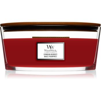 Woodwick Crimson Berries vonná svíčka s dřevěným knotem (hearthwick) 453,6 g