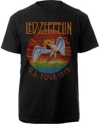 Led Zeppelin Tričko USA Tour '75. Unisex Black 2XL