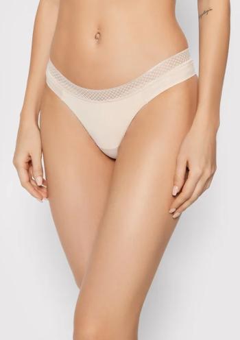 Dámské tanga Calvin Klein QF6307 M Krémová