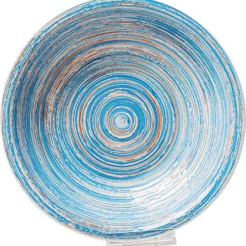 KARE DESIGN Hluboký talíř Swirl Blue Ø21cm