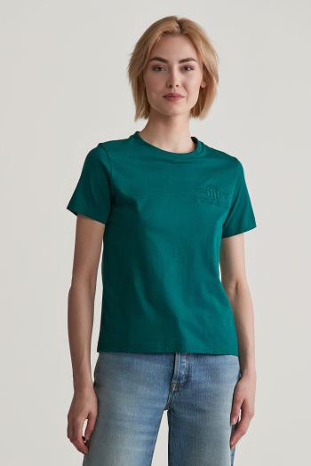 TRIČKO GANT REG TONAL SHIELD SS T-SHIRT DEEP FOREST