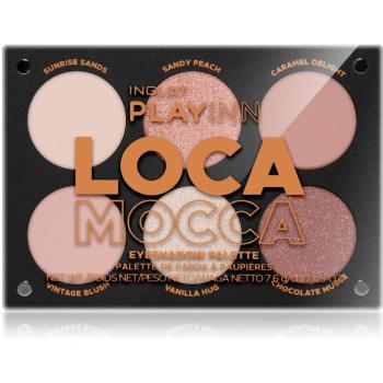 Inglot PlayInn Eyeshadow Palette paletka očních stínů odstín LOCA MOCCA 7,4 g