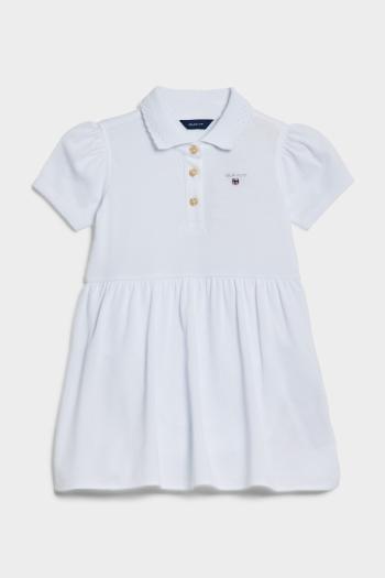 ŠATY GANT PIQUE SS RUGGER DRESS WHITE