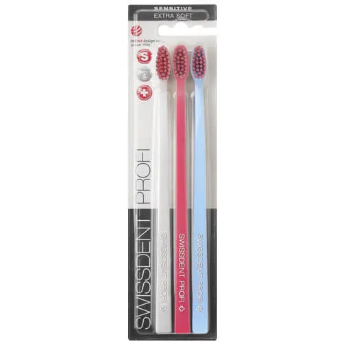 Swissdent Zubní kartáček Gentle Extra Soft 2 + 1 ZDARMA