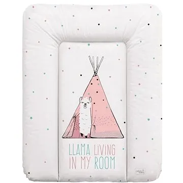 Ceba přebalovací podložka na komodu měkká 70 × 50 cm, Lolly Polly Lama Ceba (5907672330372)
