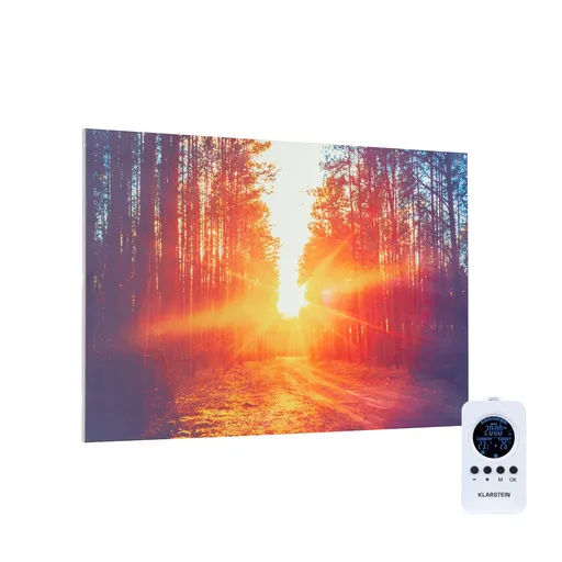 Klarstein Wonderwall Air Art Infinite, infračervený ohřívač, 90 x 60 cm, 580 W, na stěnu, obraz, dálkové ovládání