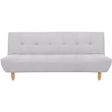 Čalouněná rozkládací třímístná BELIANI světle šedá ALSTEN (beliani_121135)