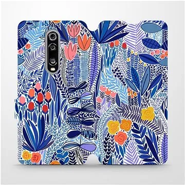 Flip pouzdro na mobil Xiaomi Mi 9T - MP03P Modrá květena (5903516764822)