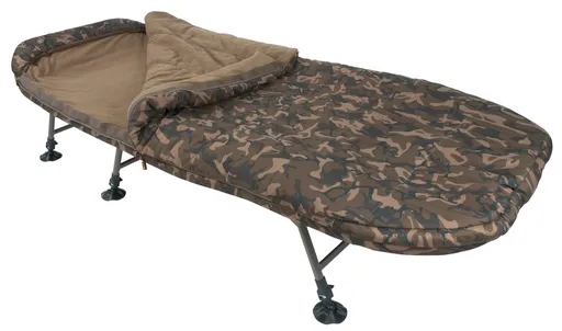 Fox Rybářské lehátko se spacákem R Series Camo Sleep System,Fox Rybářské lehátko se spacákem R Series Camo Sleep System