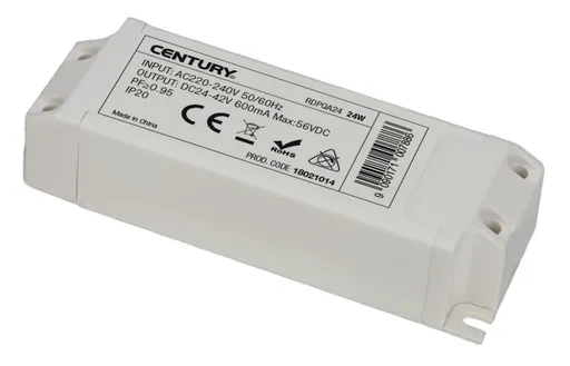 CENTURY LED DRIVER náhradní na 24W IP20 100-240VAC. CEN RDPQA24