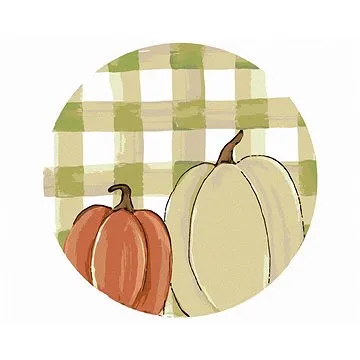 Dvě dýně Gingham (Haley Bush), 40×50 cm, vypnuté plátno na rám (5018751)