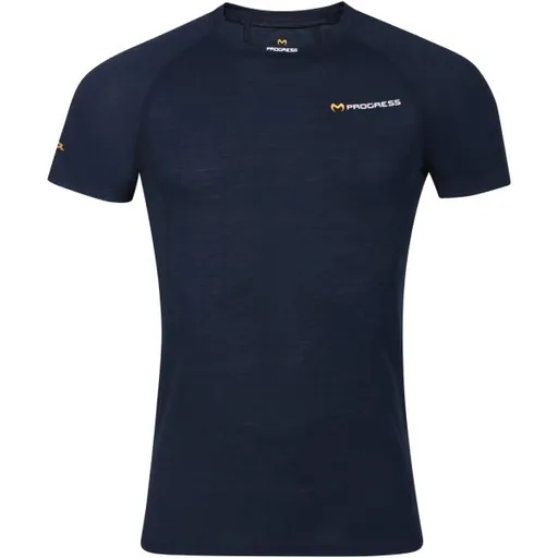 PROGRESS MA NKR 125 Pánské merino triko s krátkým rukávem, černá, velikost