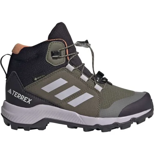 adidas TERREX MID GTX K Dětské outdoorové boty, khaki, velikost 37 1/3