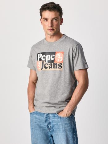 Pepe Jeans pánské šedé tričko Wells - XXL (933)